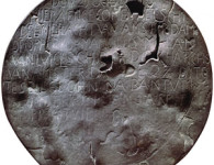 The historic pewter plate left by Dirk Hartog. Courtesy Rijksmuseum, Amsterdam.